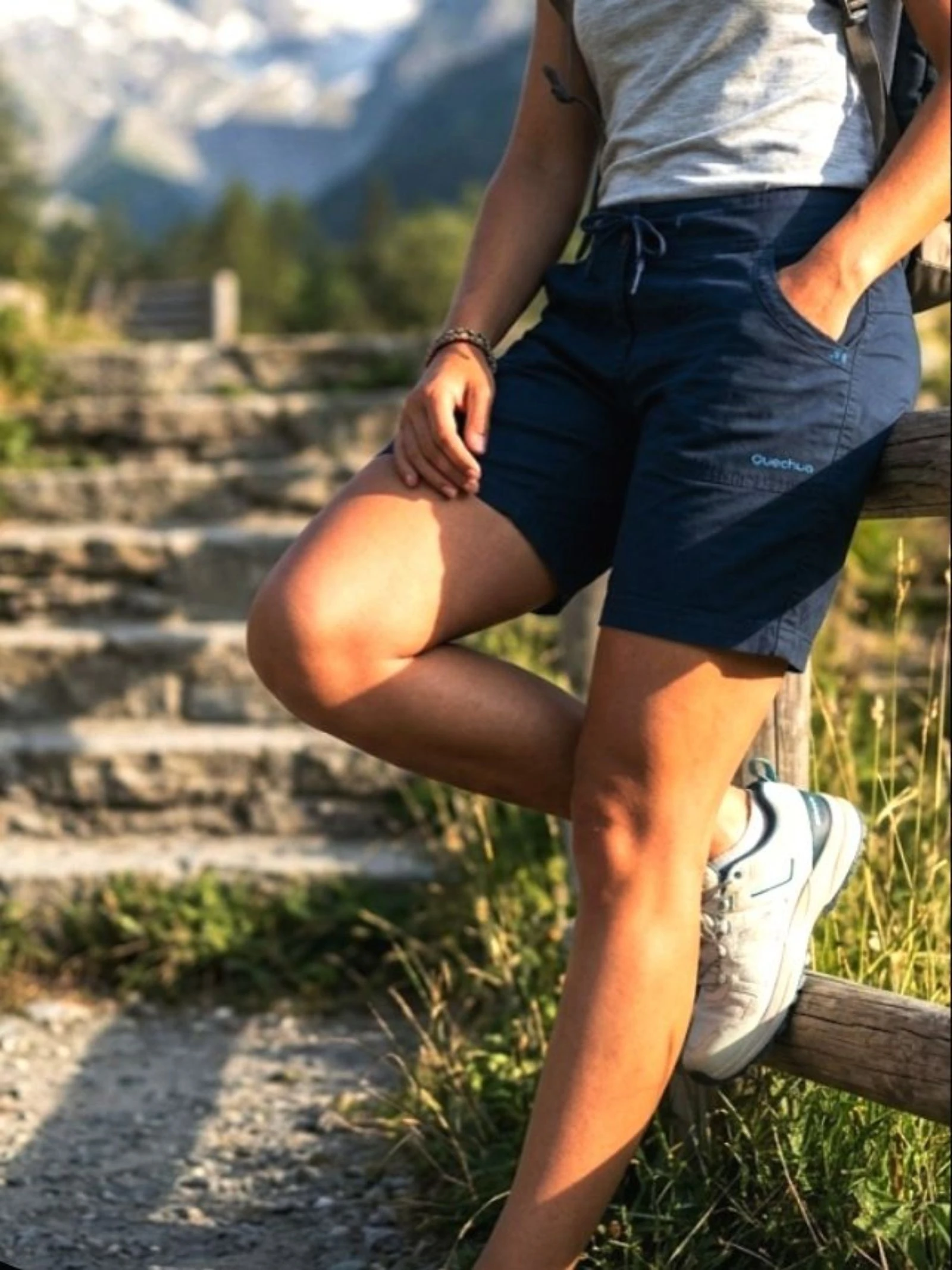 Shorts Quechua esportivos casuais tamanho P – photo 2